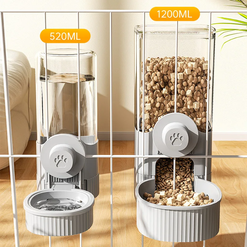 Suit Pet Hanging Water Dispenser Cat Automatic Feeder Dog Hanging Cage Drinking Water and Eating 1005007699043148