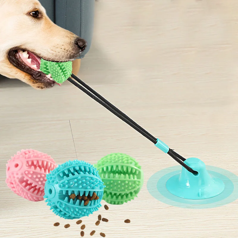 Interactive Suction Cup Dog Toy with Sound and Treat Dispensing 1005007781819370