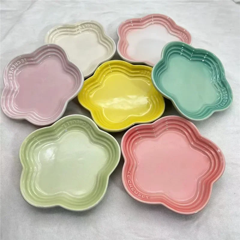 Cat Feeding Flower Shaped Ceramic Disc Extra Wide Raised Cats Food Bowl Anti-Vomiting Cat 1005007784657115