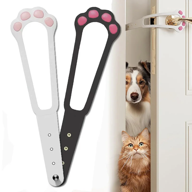 Cat Door Holder Latch Adjustable Dog Door Stopper Elastic Gate Lock Flex Latch Strap Keep Dog Out 1005007813484332