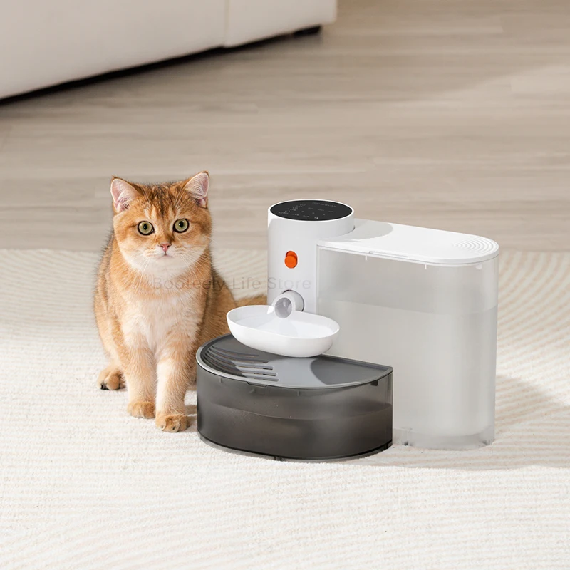 Dispenser Cat Water Fountain Moving Water Unplugged Automatic Water Feeder Pet Dog Drinker Pet 1005007984767597