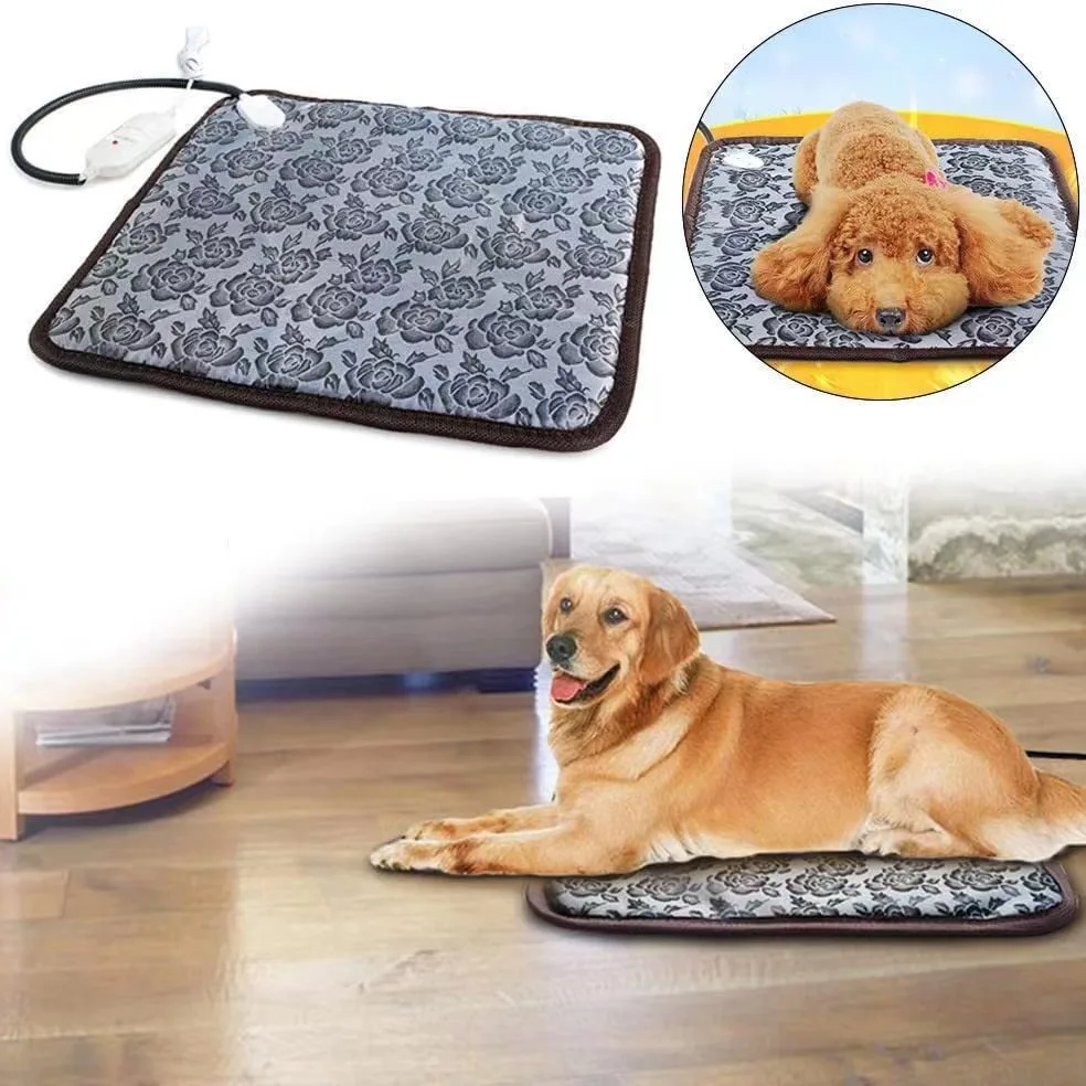 Pet Heated Mat Dog Temperature Adjustable Heating Pad Waterproof Electric 3 1005008061205253