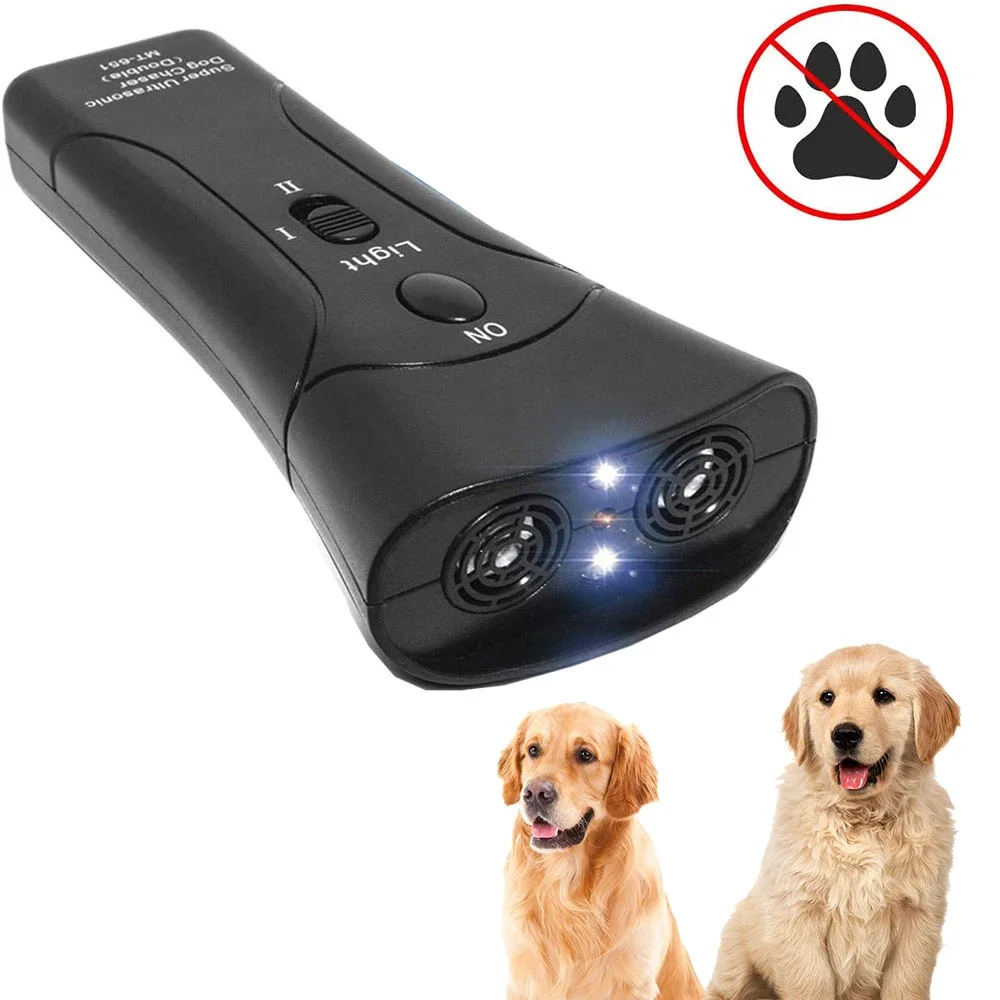Pet Dog Repeller Anti Barking Stop Bark Training Device Trainer LED Ultrasonic 1005008070433377