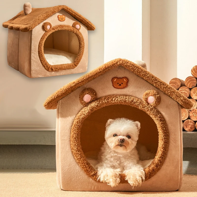 Pet Bed House Cushion Suitable for Small Medium Large Pets Foldable Removable Washable Cat Indoor 1005008116488860