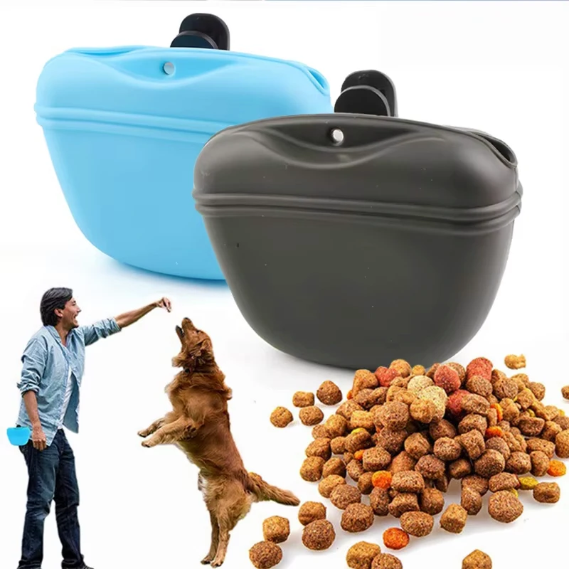 Pet Feeding Bag Outdoor Training Dog Food Pocket Portable Silicone Pet Snack Pouch Outdoor Walking 1005008209046766