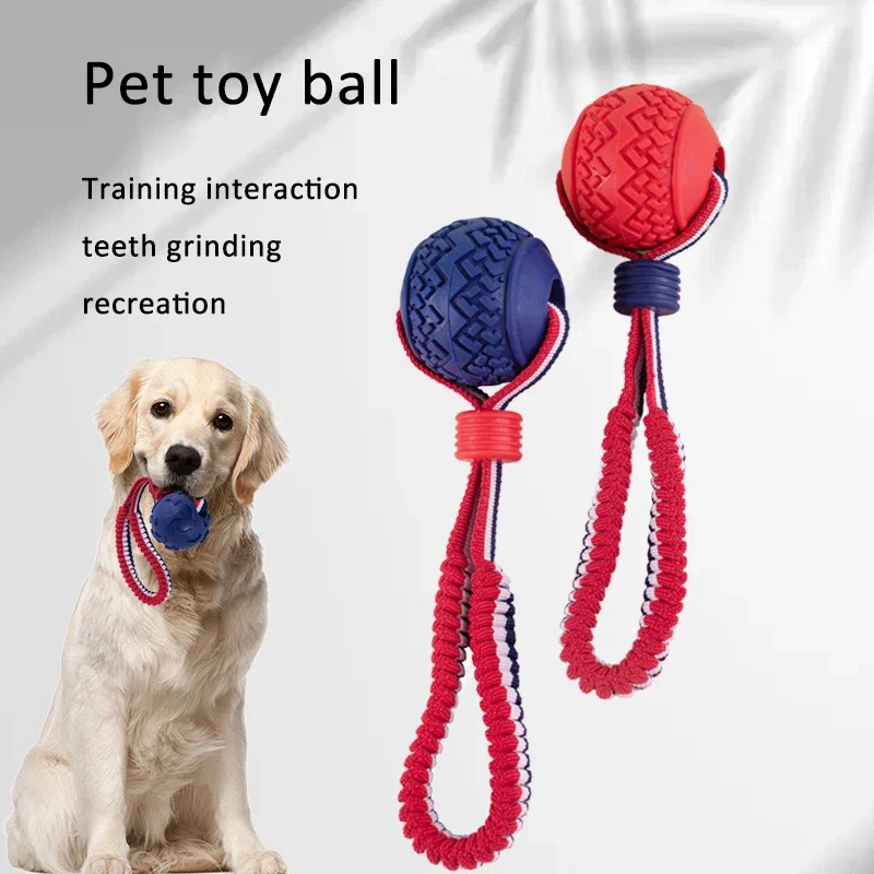 Durable Dog Chew Toys, Knot Cotton Rope Dog Toys with TPR Balls for Small Medium Large Dog 1005008209409164