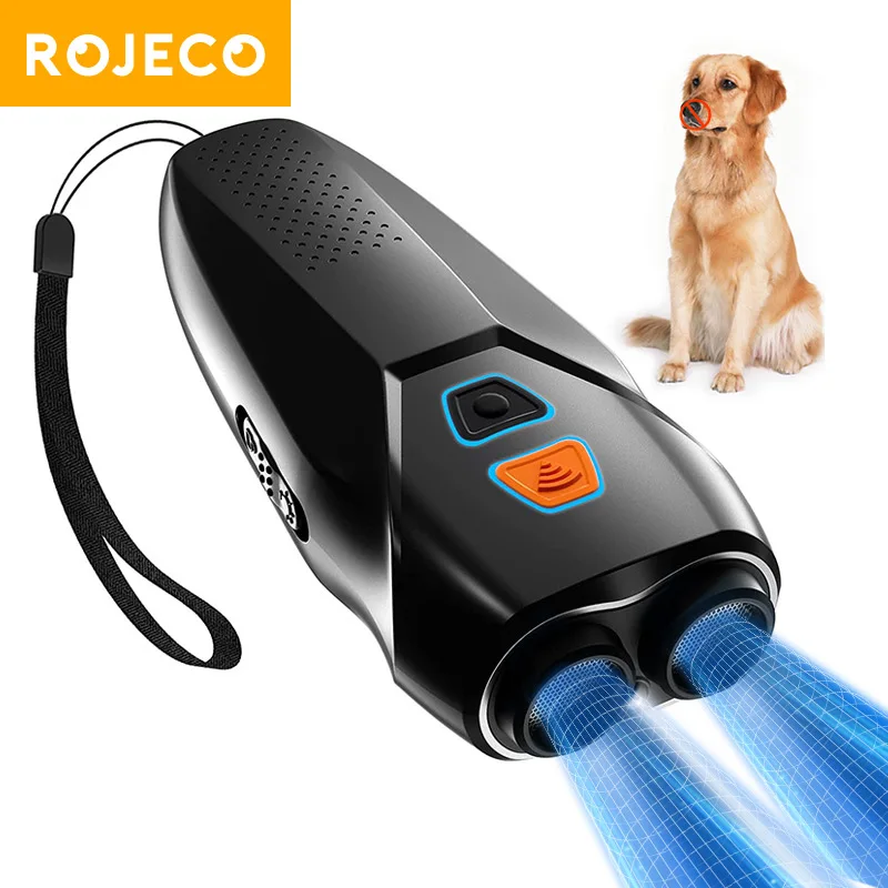 ROJECO Ultrasonic Dog Repeller Anti Barking Deterrent Training Device Pet Bark Stop Electric 1005008368407134