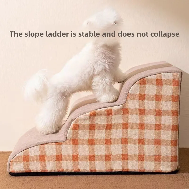 Pet Safety Ramp with 1-3 Steps for Dogs Cats and Teddy Bears Washable Dog Stairs Sofa Bed Easy 1005008539536005