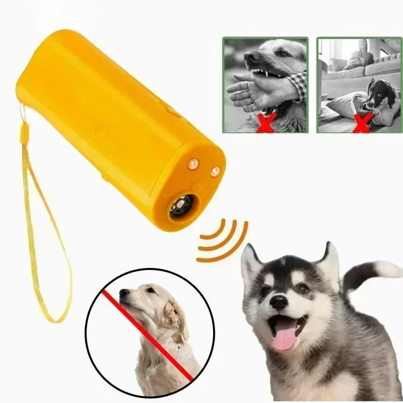 Anti Barking Stop Bark Training Device Pet Dog Repeller Trainer LED Ultrasonic 3 in 1 Without 1005008598551545