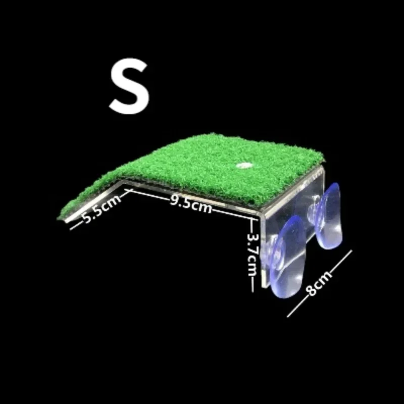 Turtle Basking Platform Floating Island Aquarium Moss Climbing Ladder Lawn Accessories Decoration 1005008634395566