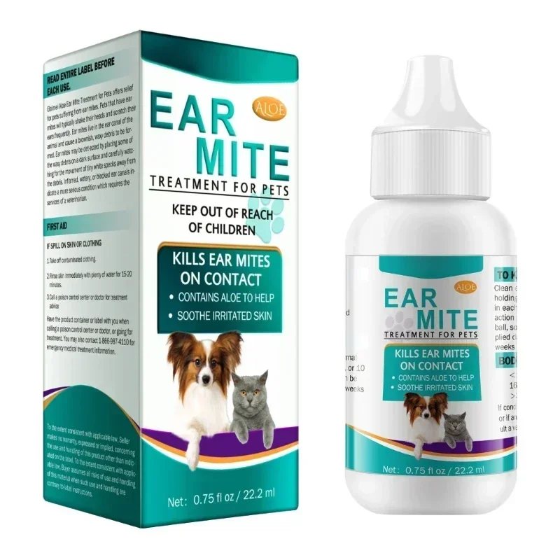 Pet Ear Mite Oil Ear Mitetreatment for Dogs and Cats Cleaners Dogs Earmite Oil Cats Earmite 1005008665753940