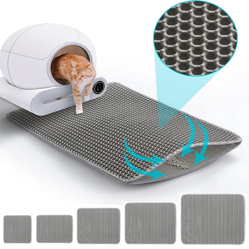 Cat Litter Mat Large Size Waterproof Pet Toilet Trapping Mat Non Slip Double Layer Cats 1005008673850601