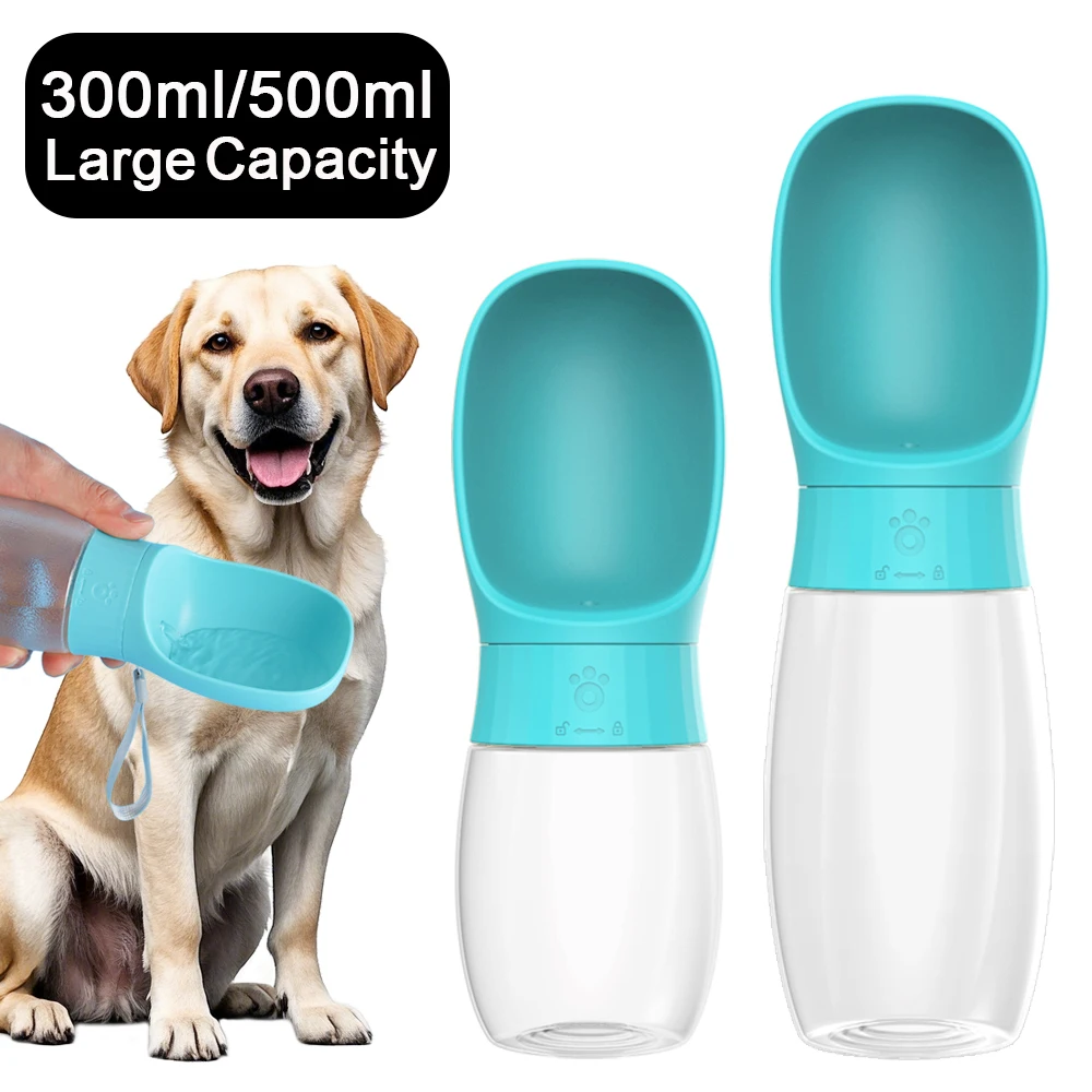 500ml Big Dog Water Bottle Portable Drinking Bowl for Small Dogs Cat Travel Hiking Puppy Pet (300ml) 1005008719840212