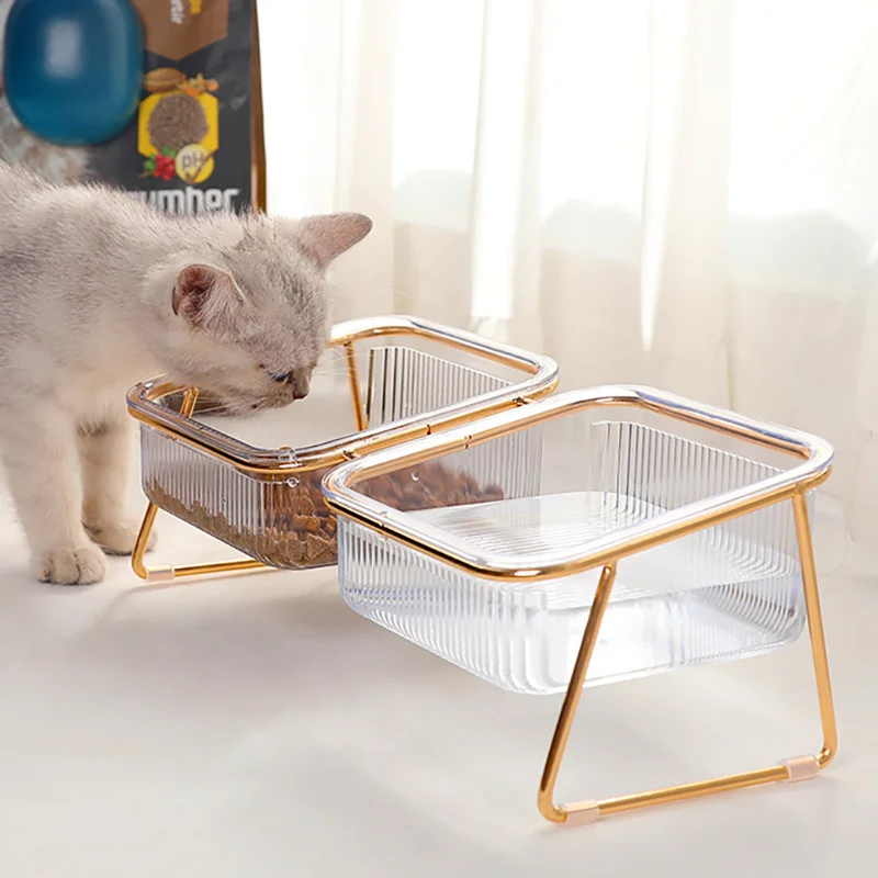 Non-Slip Raised Pet Food Bowls for Dogs and Cats-Tilted Design for Comfortable Feeding for Better 1005008788887972