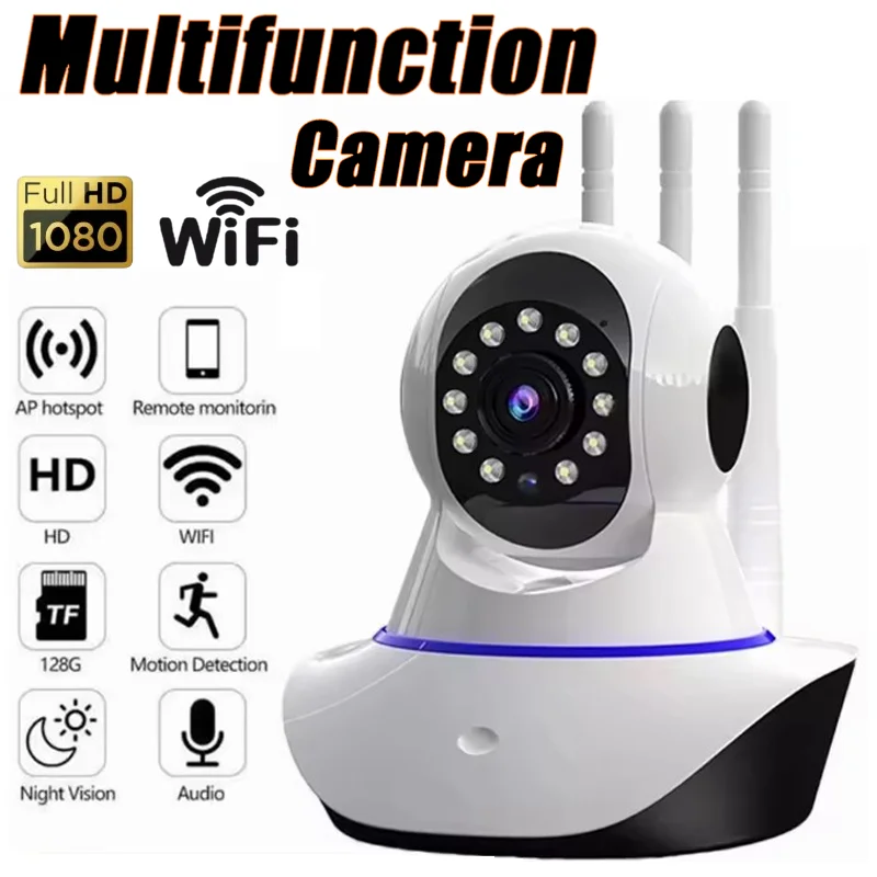 Wifi Camera 1080P HD Night Vision Baby Pet Safety Monitor 360Degree Rotation Auto Tracking Smart 1005008806451038