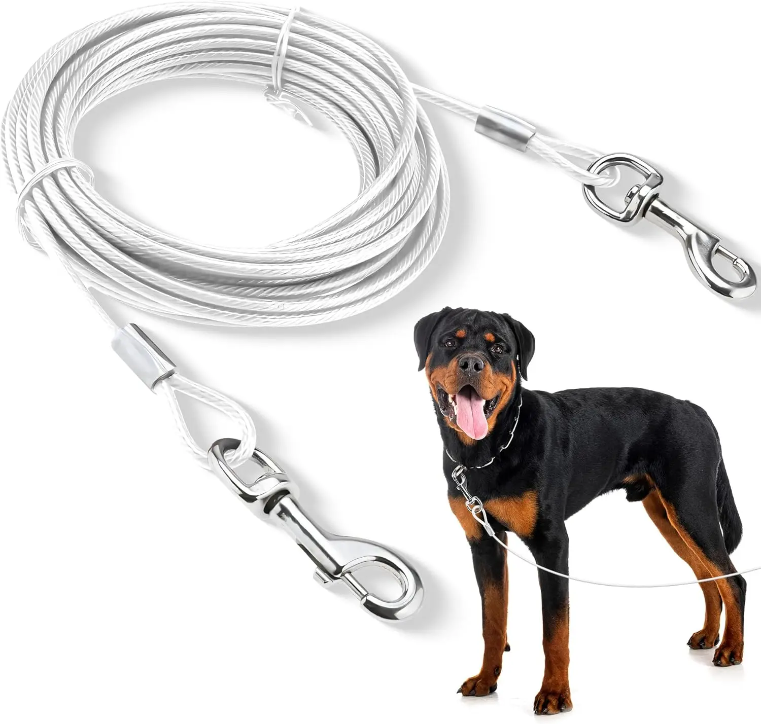 Double-Headed Dog Tie Out Cable Leash 1005008834823416