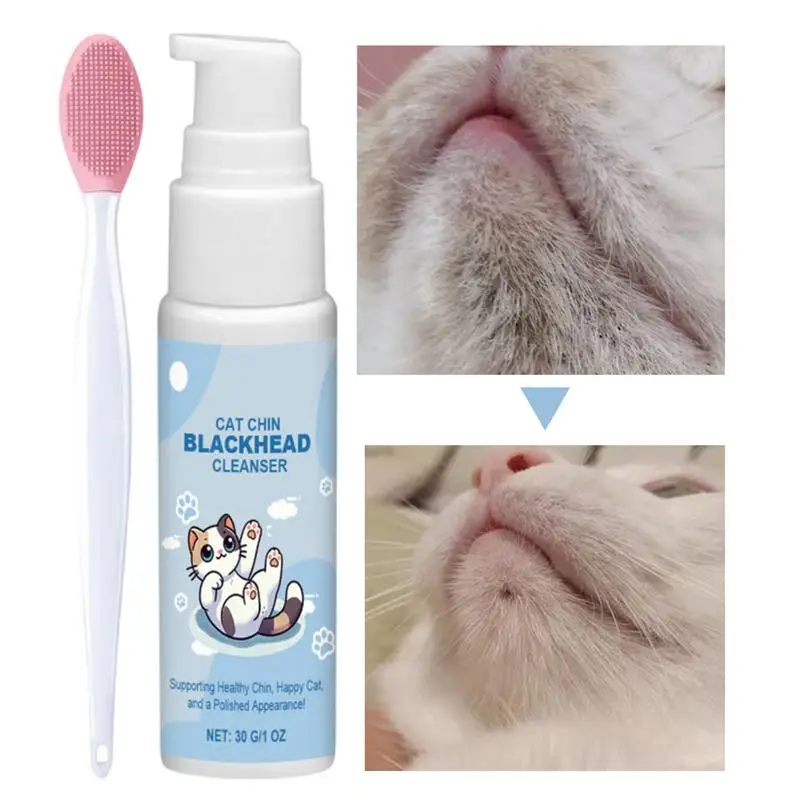 Pet Chin Cleaner Blackhead Cleaning Lotion Acne Care Brush Grooming Supplies Tooth (30g) 1005008903065030