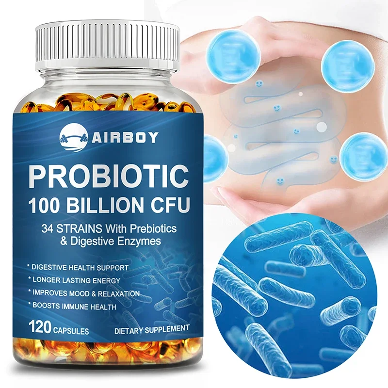 Probiotics 100 Billion CFU, Promotes Intestinal Health, Balances Intestinal Flora 1005008945111574