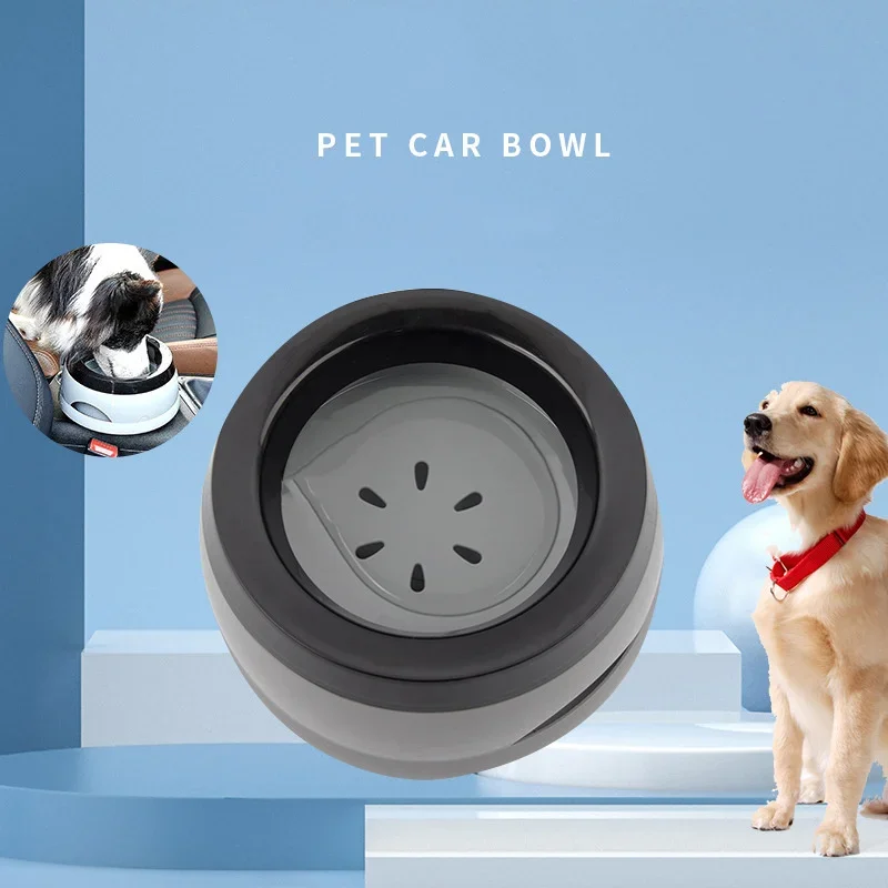 Pet Dog Bowls Floating Not Wetting Mouth Cat Bowl No Spill Drinking Water Feeder Plastic Portable 1005008977982620
