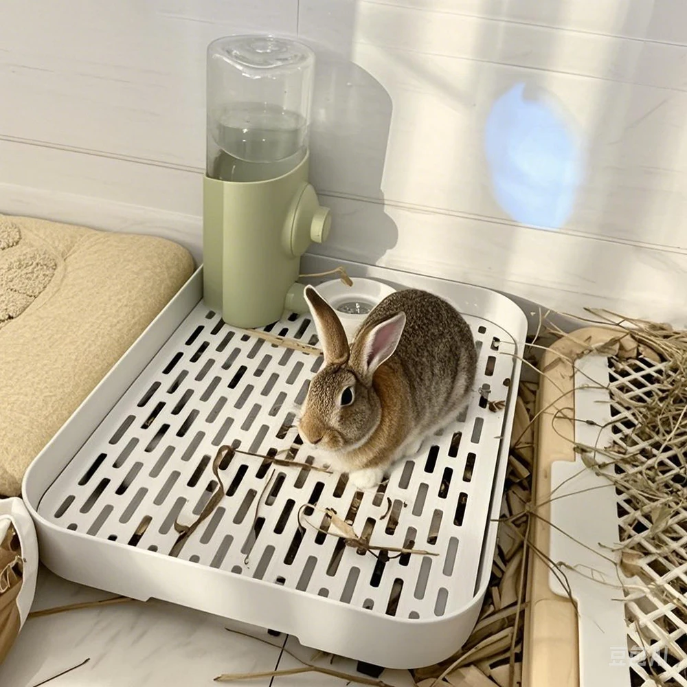 Rabbit Litter Box Small Pet Toilet Tray Bunnie Corner for Ferret Hamster Dragon Cat Guinea Pig (1pc) 1005008988192709