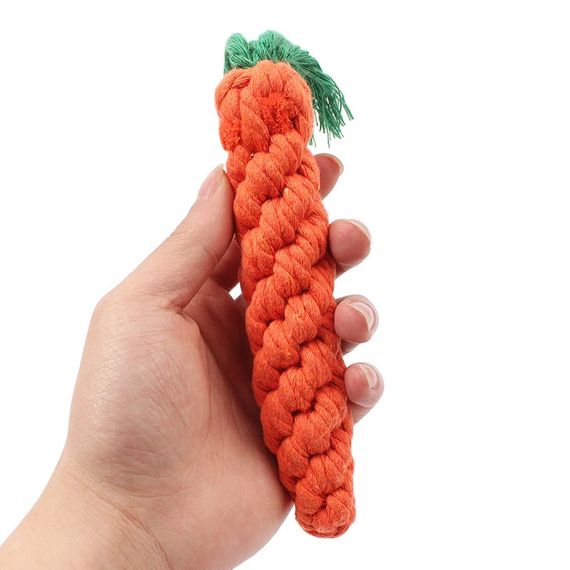 Hot Pet Toys Cotton Rope Weaving Carrot Puppy Dogs to Relieve Boredom and Wear Resistance and Bite 1005009008734238