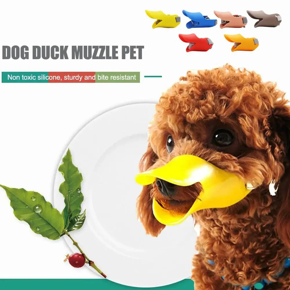 Dog Muzzle Silicone Duck Cover Mask for Pet Dogs Anti Bite Stop Barking Small Large Mouth 1005009040191967