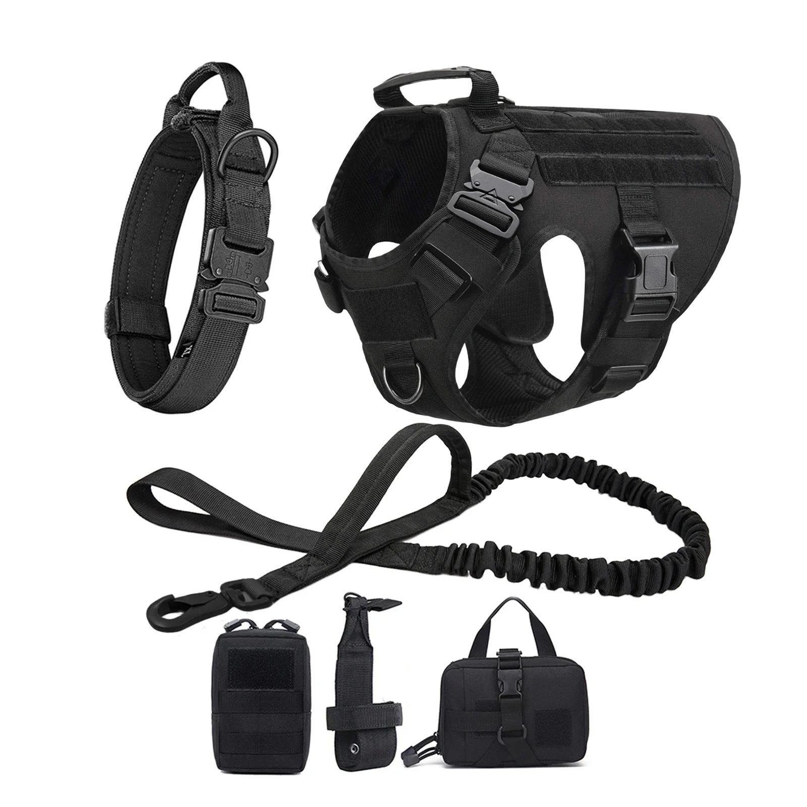 Large Dog Harness Collar Leash Bags Pet German Shepherd Training Walking Vest Dog Harnesses 1005009069643971