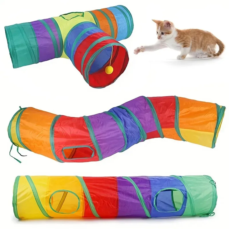 Cat Tunnel Foldable Pet Supplies S T Y Pass Play Tunneltoy Breathable Drill Barrel for Indoor Loud 1005009076286682
