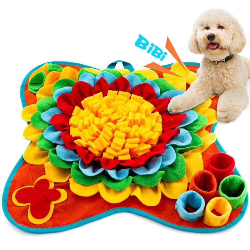 Snuffle Mat for Dogs Small Durable Non-Slip Sniff Washable Foldable Felt Puzzle Toy Slow Feeding 1005009084365784