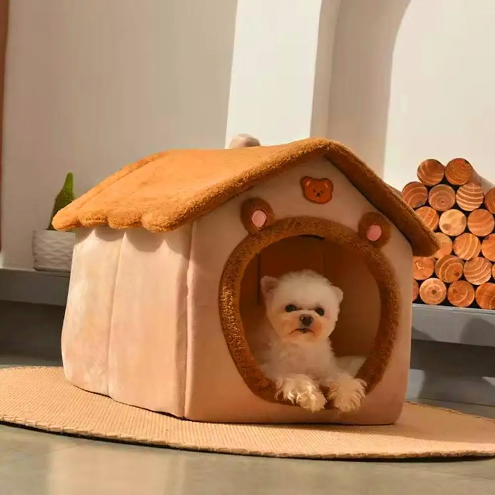Cat and Dog House Winter Warm Thickened Pet Universal for All Seasons Detachable Washable Cute New 1005009091591915