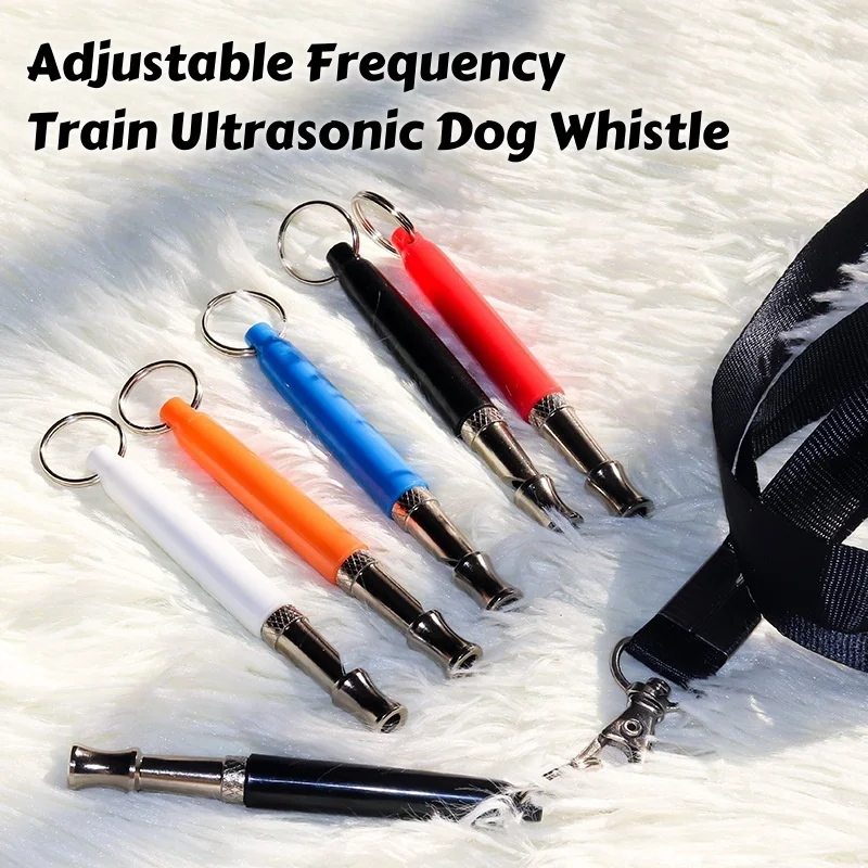 Train Ultrasonic Dog Whistle with Adjustable Frequency – Stainless Steel Training for Recall 1005009092190342