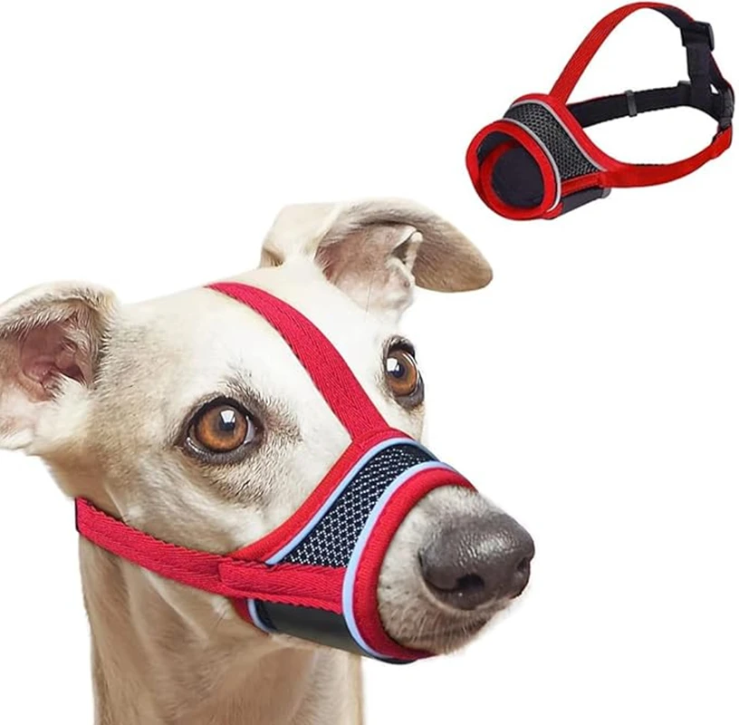 Dog Muzzle Breathable Drinkable Mesh Muzzle Anti Biting Barking Chewing Grooming Muzzle 1005009094981867