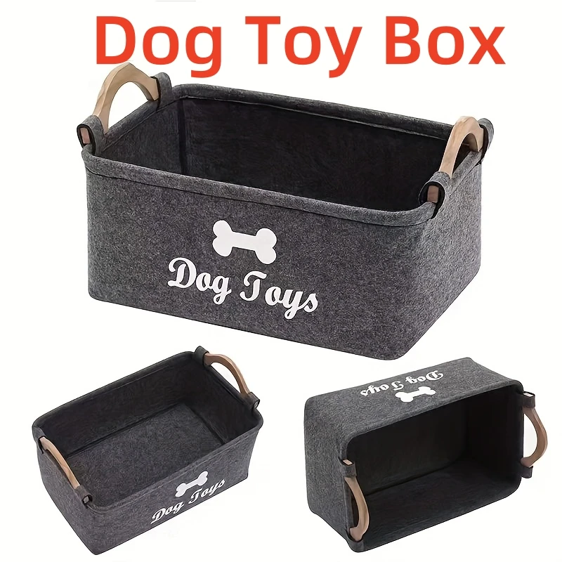 Pet Dog Toy Felt Storage Box Home Storage Basket Dirty Clothes Storage Bag 1005009123575786