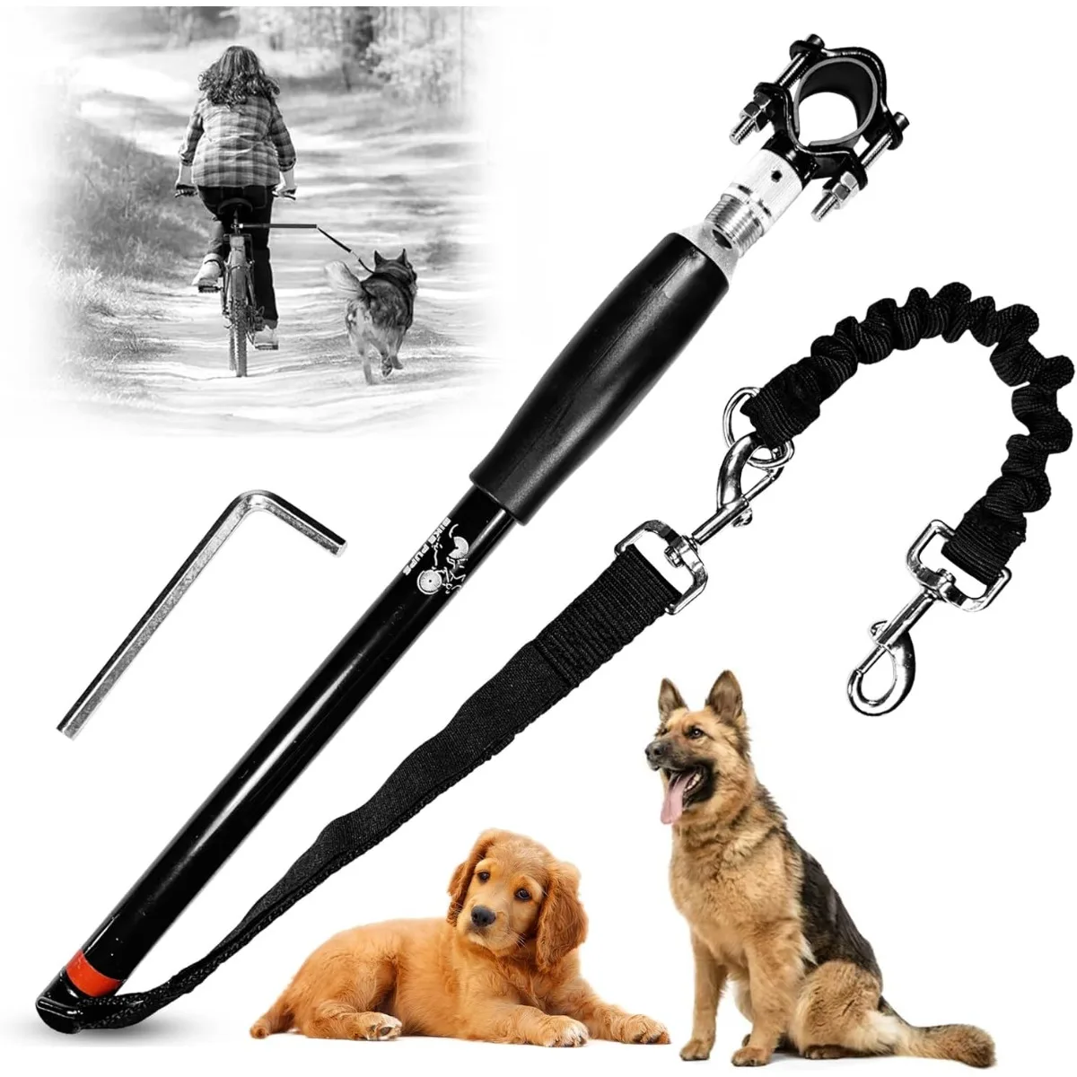 New Free-Handle Dog Bicycle Leash Retractable Easy Installed Removed Dog Bike Leash for Outdoor 1005009128007835