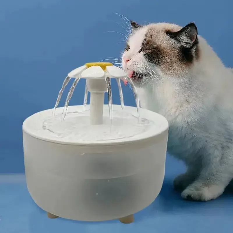 Pets Water Fountain Auto Filter USB Electric Mute Cat Drinker Bowl 1200mL Recirculate Filtring 1005009147007232
