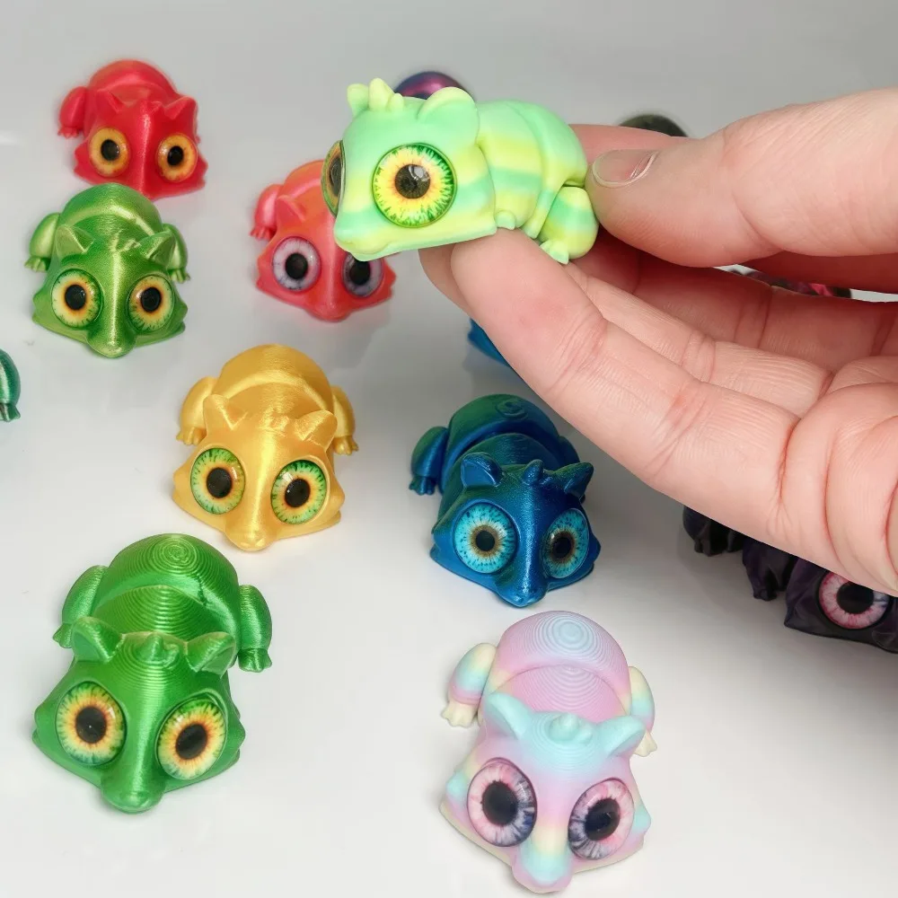 3D Printed Hamster Figures Animal Toys Multi-Joint Movable Simulation Big Eyes Home Accessories 1005009157879934