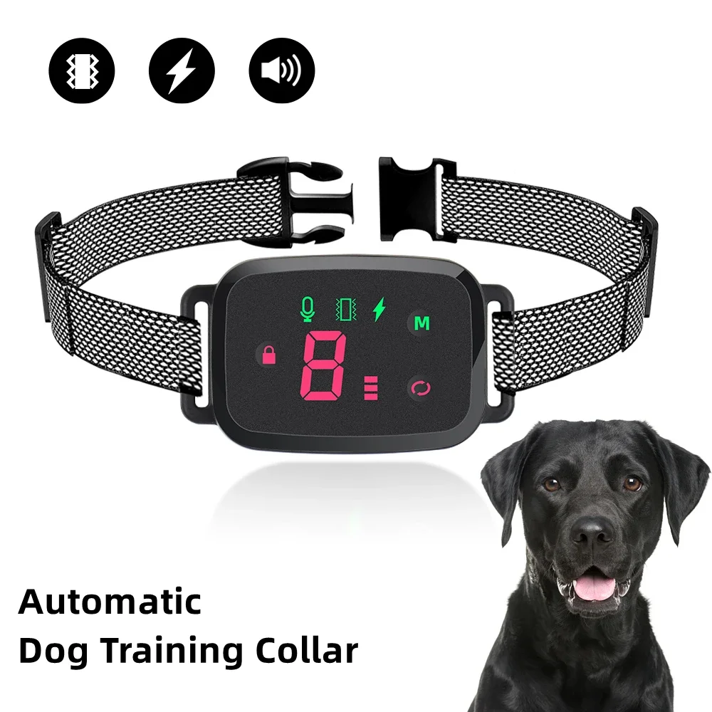 Smart Automatic Anti Barking Dog Collar HD Digital Display IP67 Waterproof Collar for Dog 1005009176914823