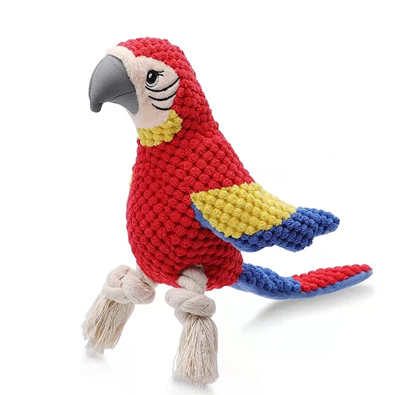 Parrot Shaped Dog Toy with Squeaking Filling Suitable for Small and Medium-Sized Dogs to Play (1PC) 1005009183101629