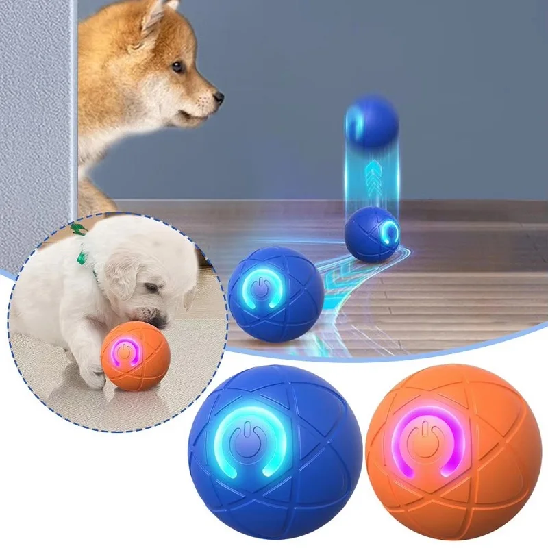 Dog Toy Ball Interactive Rolling Ball Auto Moving Two Modes Rechargeable Automatic Ball Pet 1005009186722059