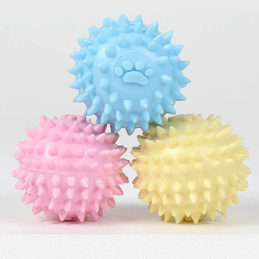 Dog Chewing Toy Interactive Rubber Ball for Small Large Cat Pet Tooth Cleaning Indestructible 1005009218135606