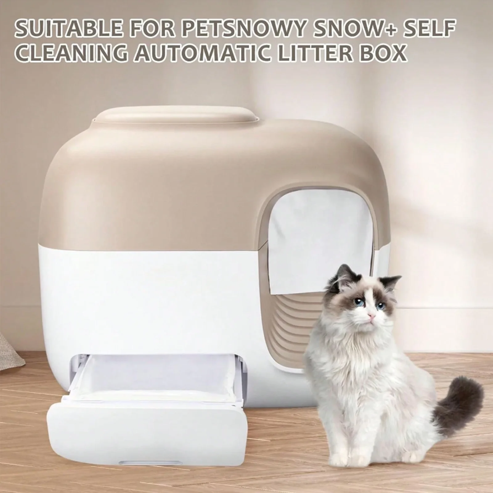 Cat Litter Bags for Petsnowy Snow Box, Self-Sealing Waste Drawer Liner Bags (60 Pcs) 1005009248998997