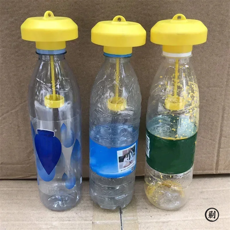 Fruit Killer Plastic Yellow Drosophila Trap Fly Catcher Pest Insect Control for Home Farm (2PCS) 1005009252823007