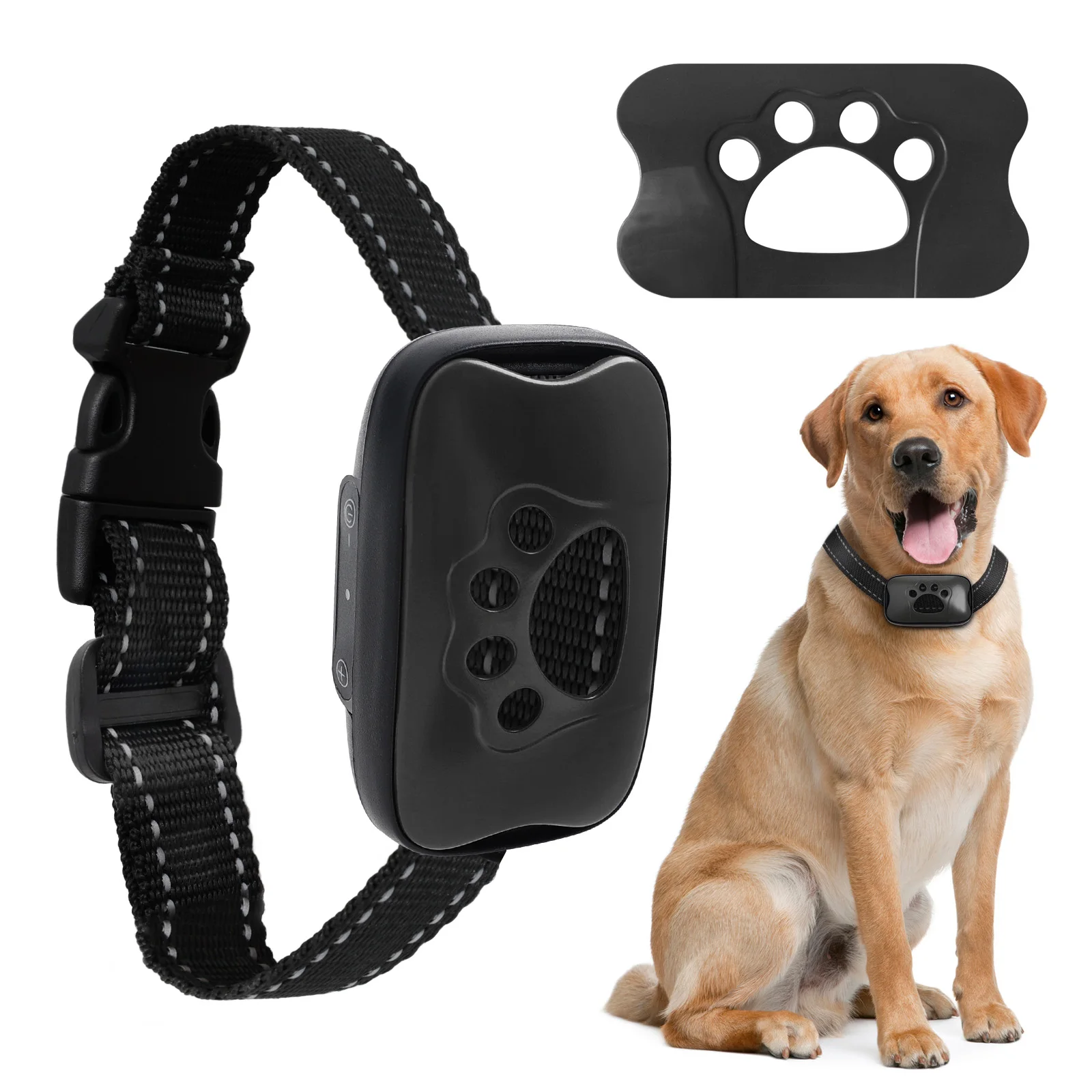 Anti Bark Collar Dog Training Device USB Rechargeable Ultrasonic Stop Barking with Vibration 1005009269201927