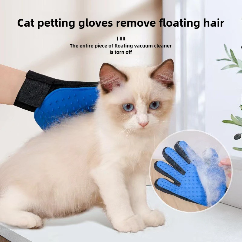Cat Grooming Glove Pet Cat Comb Bathing Brush for Cats Hair Removal Massage Brush Soft Bristles Pet 1005009279232395