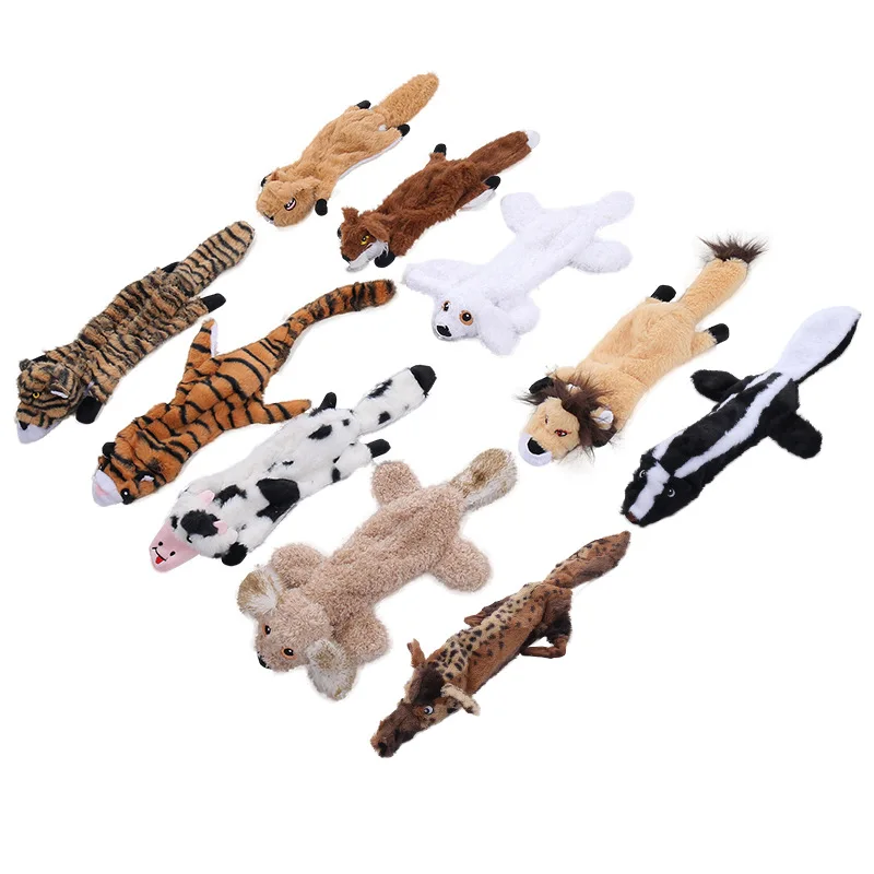 Dog Squeaky Toys Pet Crinkle Toy No Stuffing Animals Plush, Dog Chew for Large and Medium, Doggie Teething for Boredom 1005009290348795