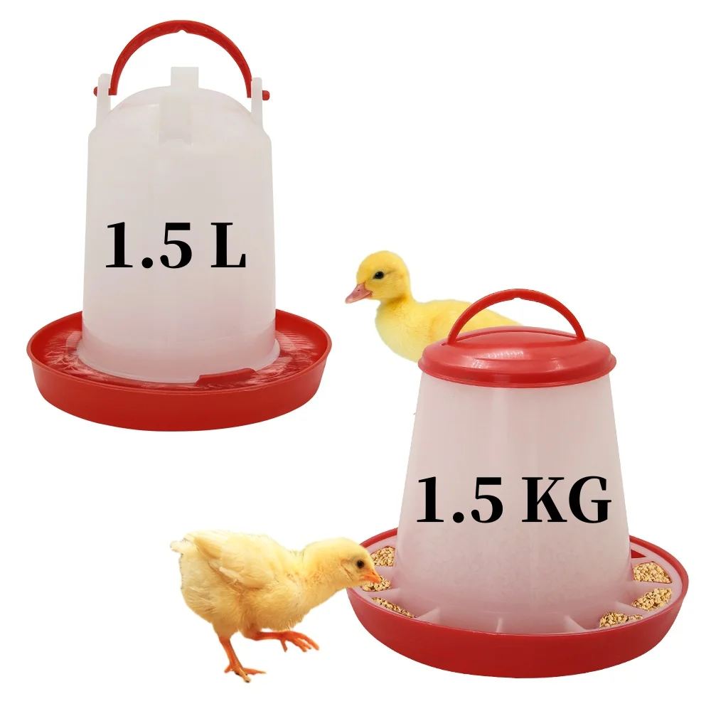 Chicken Poultry Feeder and Waterer Water Food Dispenser Automatic Chicken Chick Waterer Feeding 1005009292572313