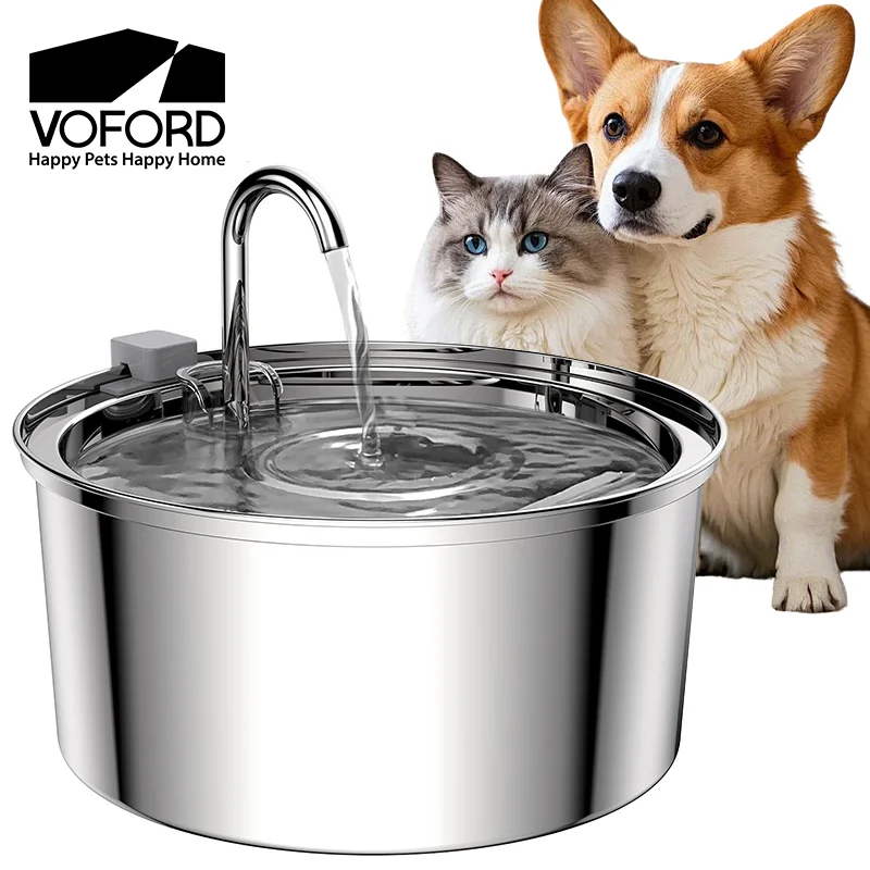 Automatic Cat Water Fountain Stainless Steel Pet Fountain Dog Water Dispenser with USB Electric 1005009297088880