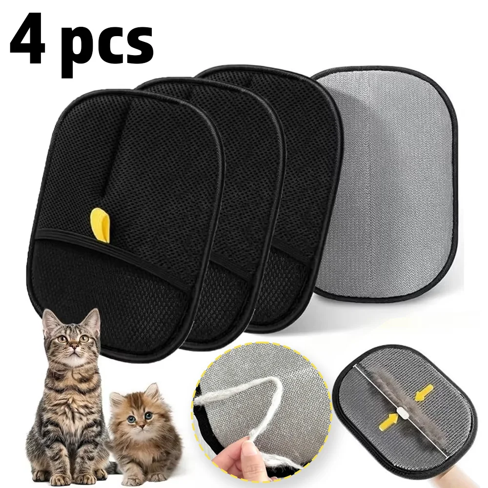 Pet Hair Cleaning Removal Gloves Pet Double-Sided Grooming Glove Reusable Tool Sofa Carpets Cat Dog 1005009297484356