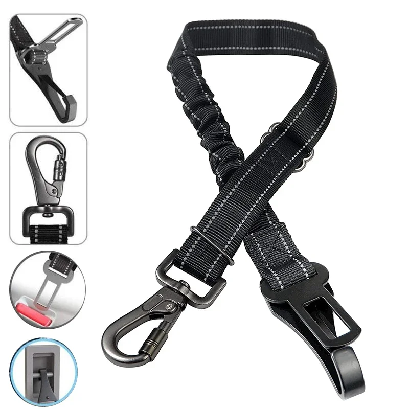 Adjustable Pet Dog Car Seat Belt Safety Leash Vehicle Belts Reflective Nylon Rope Harness Dog 1005009307904251