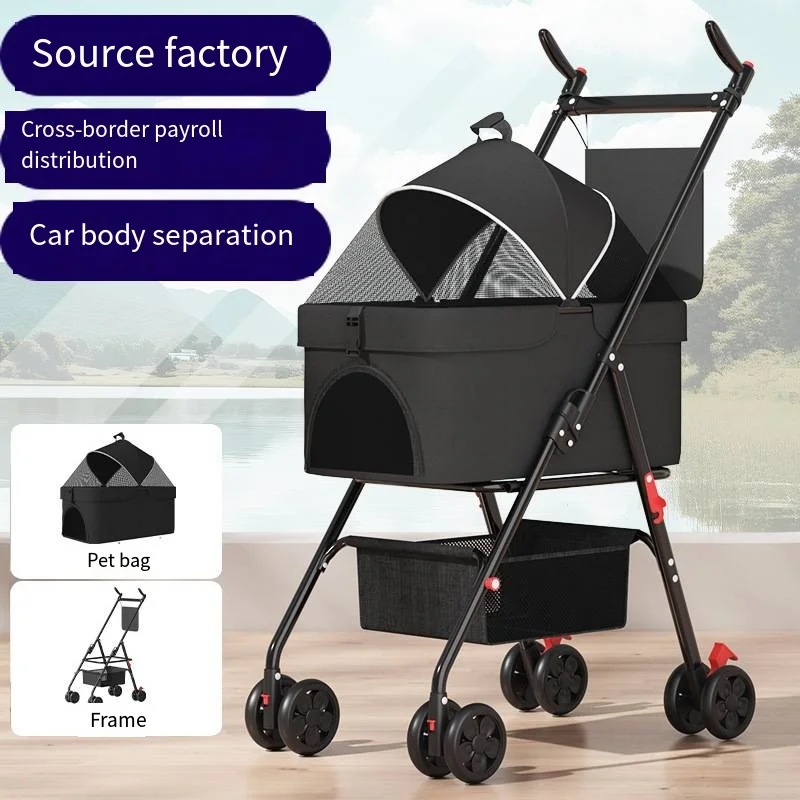 Pet Stroller with a Load-Bearing Capacity of 20kg Cat Dog Stroller Small Lightweight Foldable Teddy 1005009339351514